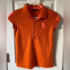Girls Polo Ralph Lauren Polo Shirt in size L 12-14 color Orange